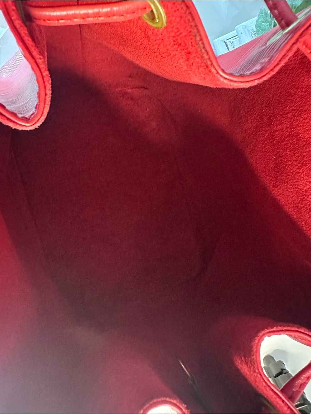 Louis Vuitton Red Epi Leather Drawstring Hobo Bag - Picture 5 of 11